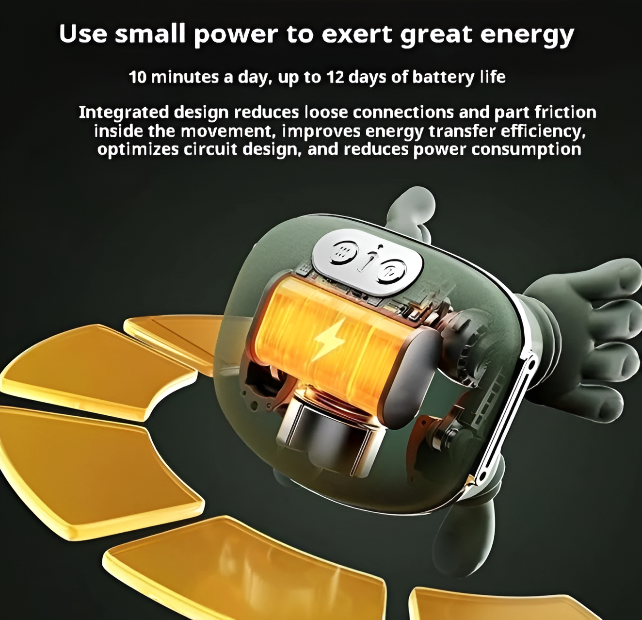 MAXTOP Handheld Neck Massager, Green, Crab Design, Portable Body Massage Tool with Control Buttons - Image 2